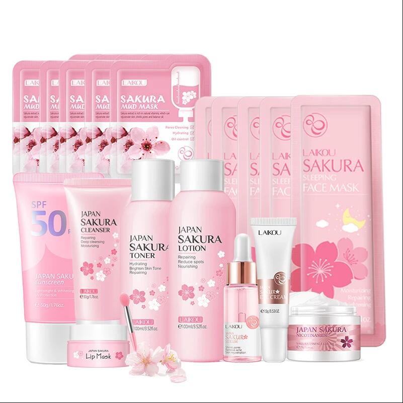 Aha Bha Exfoliant - Limpiador Facial japonés Sakura, suero Facial