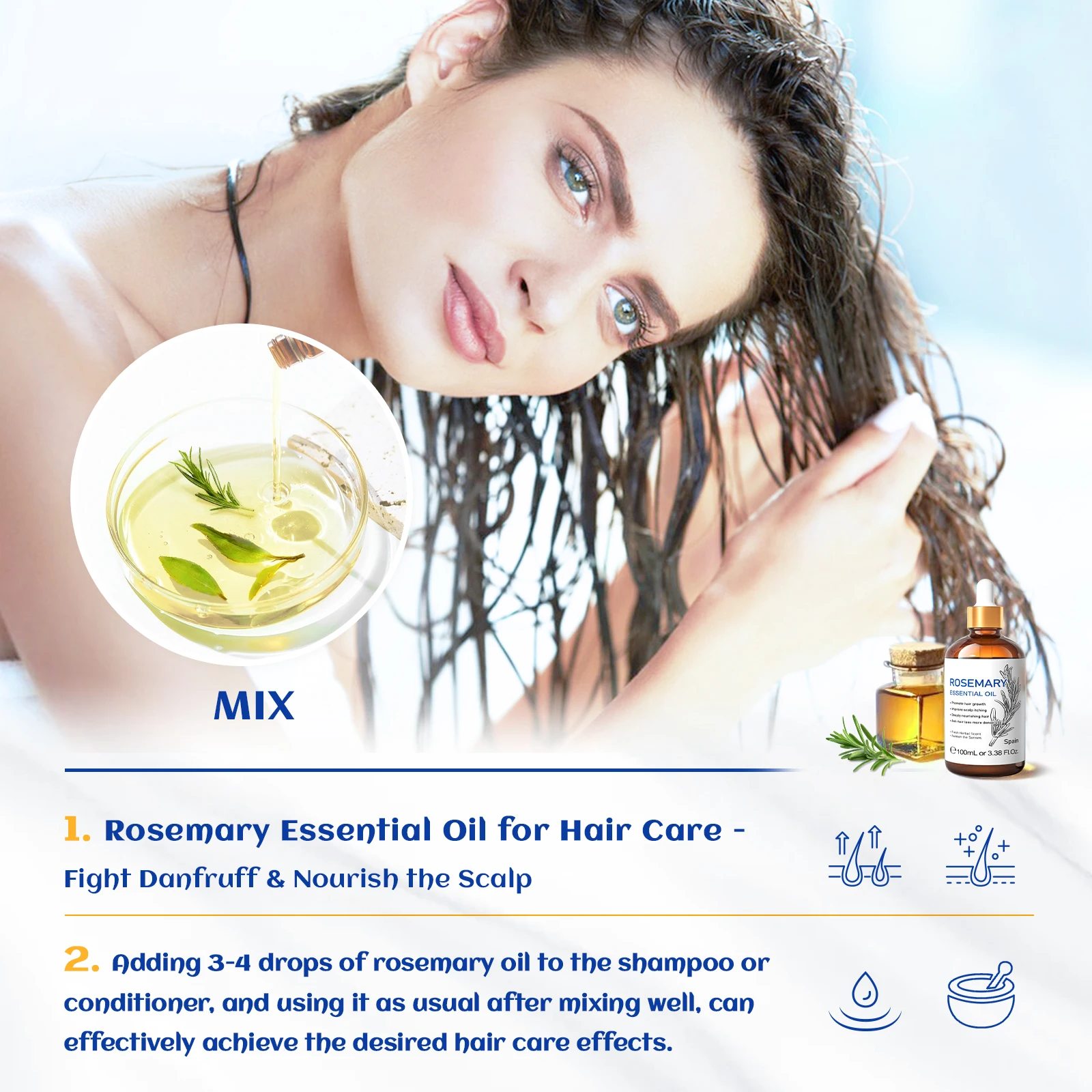 HIQILI Aceites esenciales de r - Skincare Skin 1004 reseña y precio