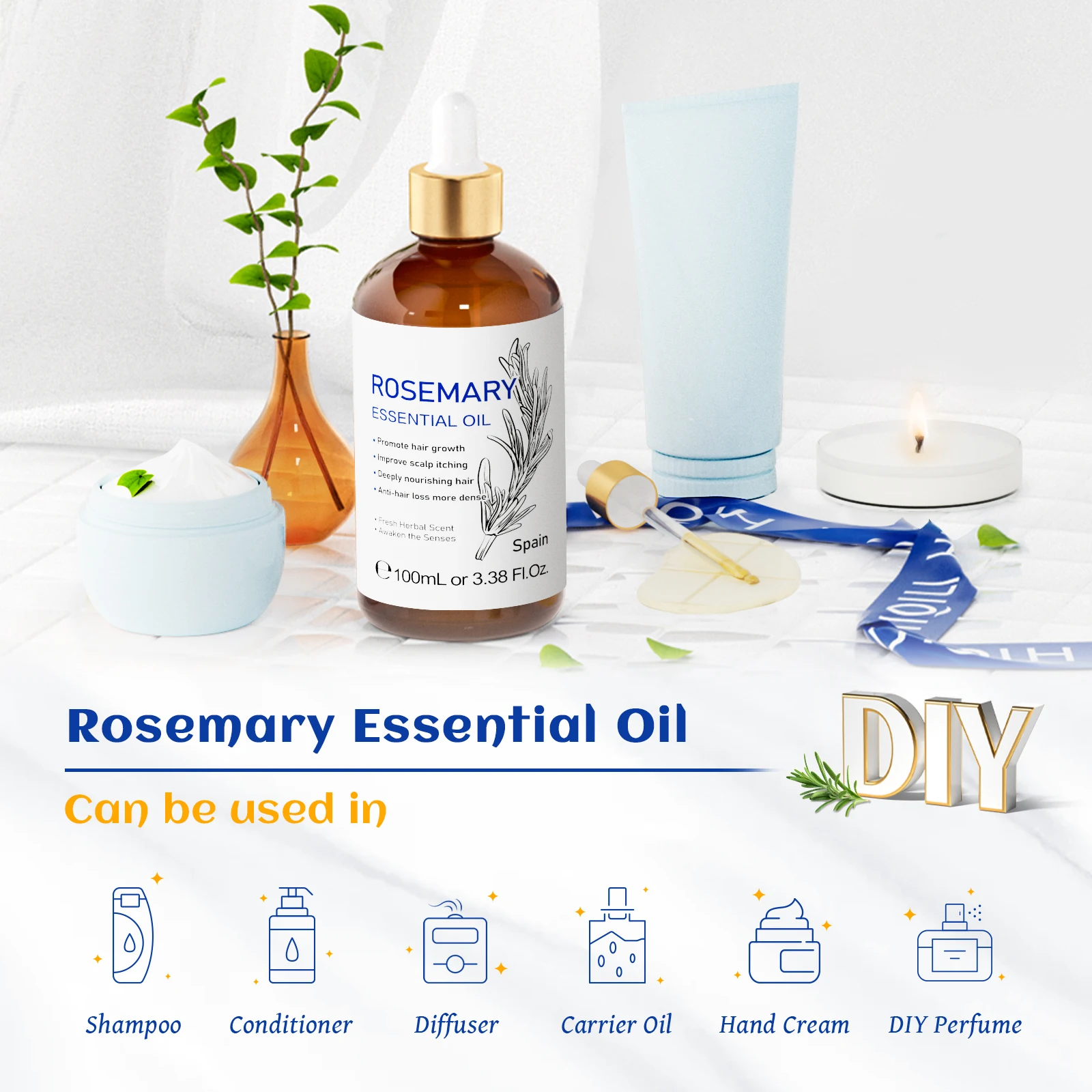 HIQILI Aceites esenciales de r - Skincare Skin 1004 reseña y precio
