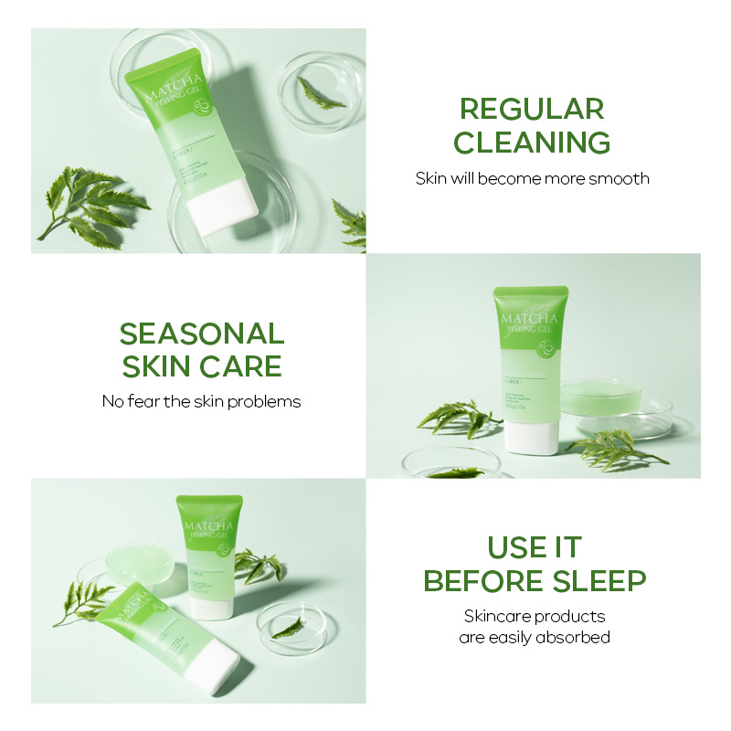 LAIKOU Matcha exfoliante Gel e - Aha Bha Exfoliant reseña y precio